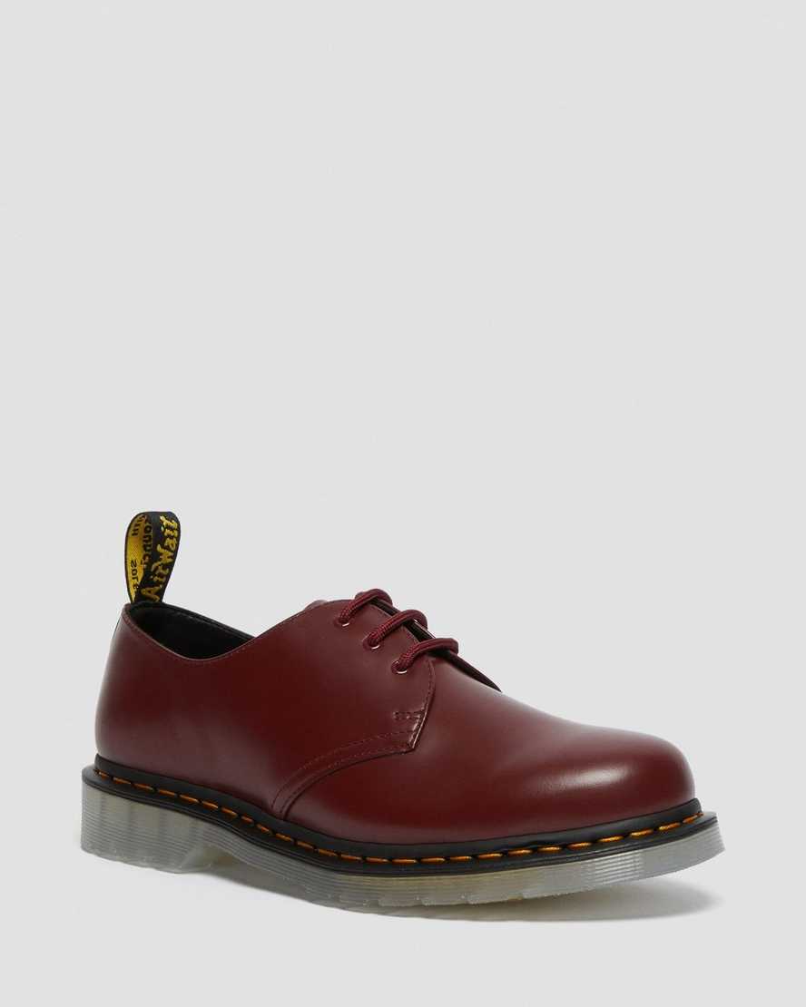 Dr. Martens 1461 Iced Smooth Lær Oxford Sko Dame Rød [3095OLVFG]